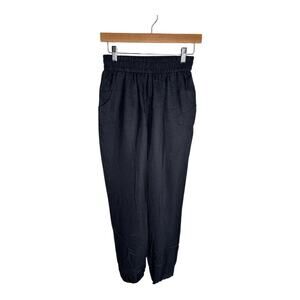 Jay Godfrey Navy Blue Pull On Jogger Pants With Pockets Size 2